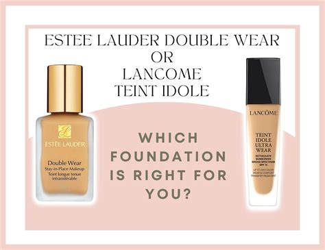 ESTEE LAUDER DOUBLE WEAR vs LANCOME TEINT IDOLE.